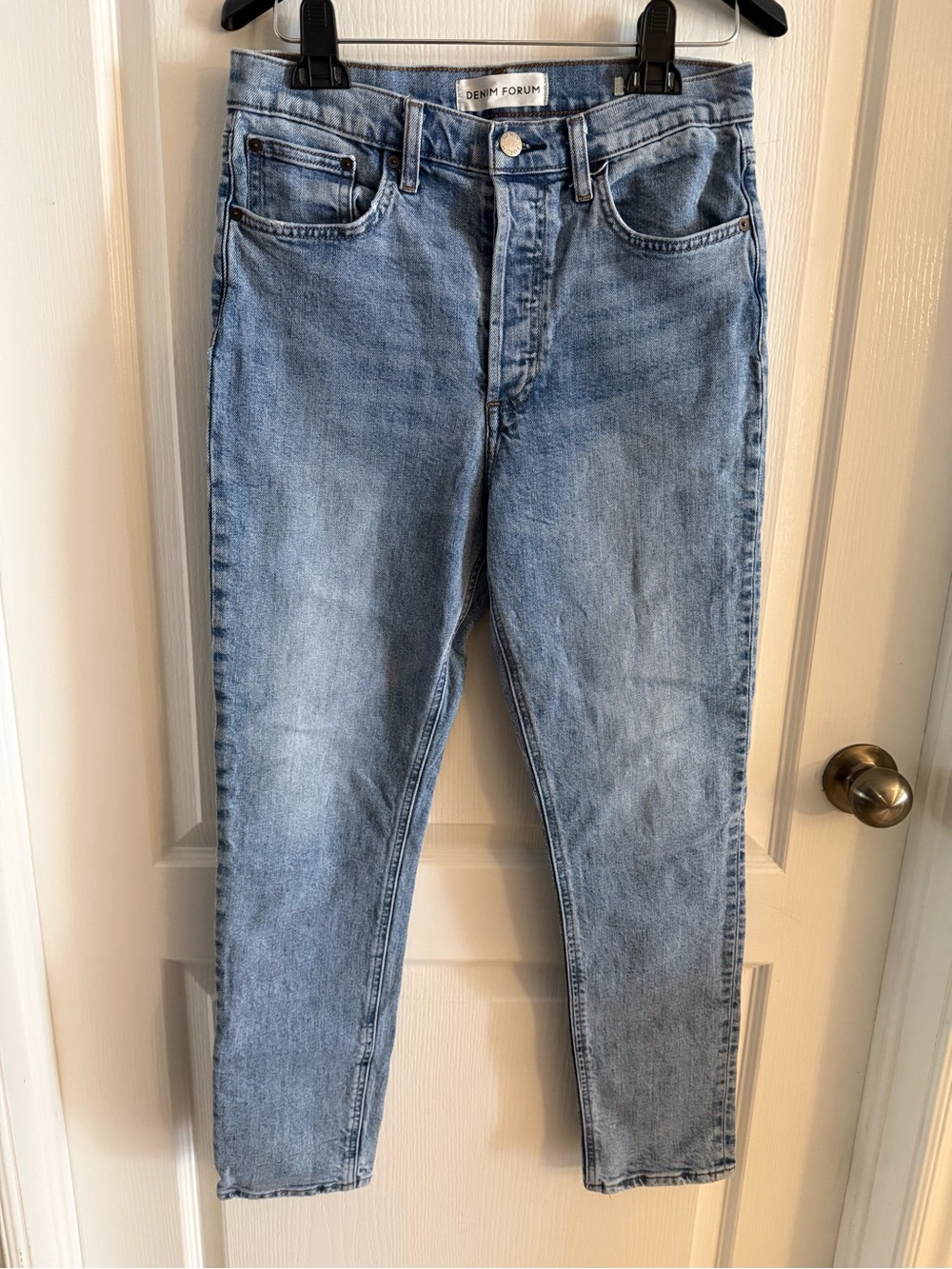 Denim Forum Light Blue High-Rise Jeans